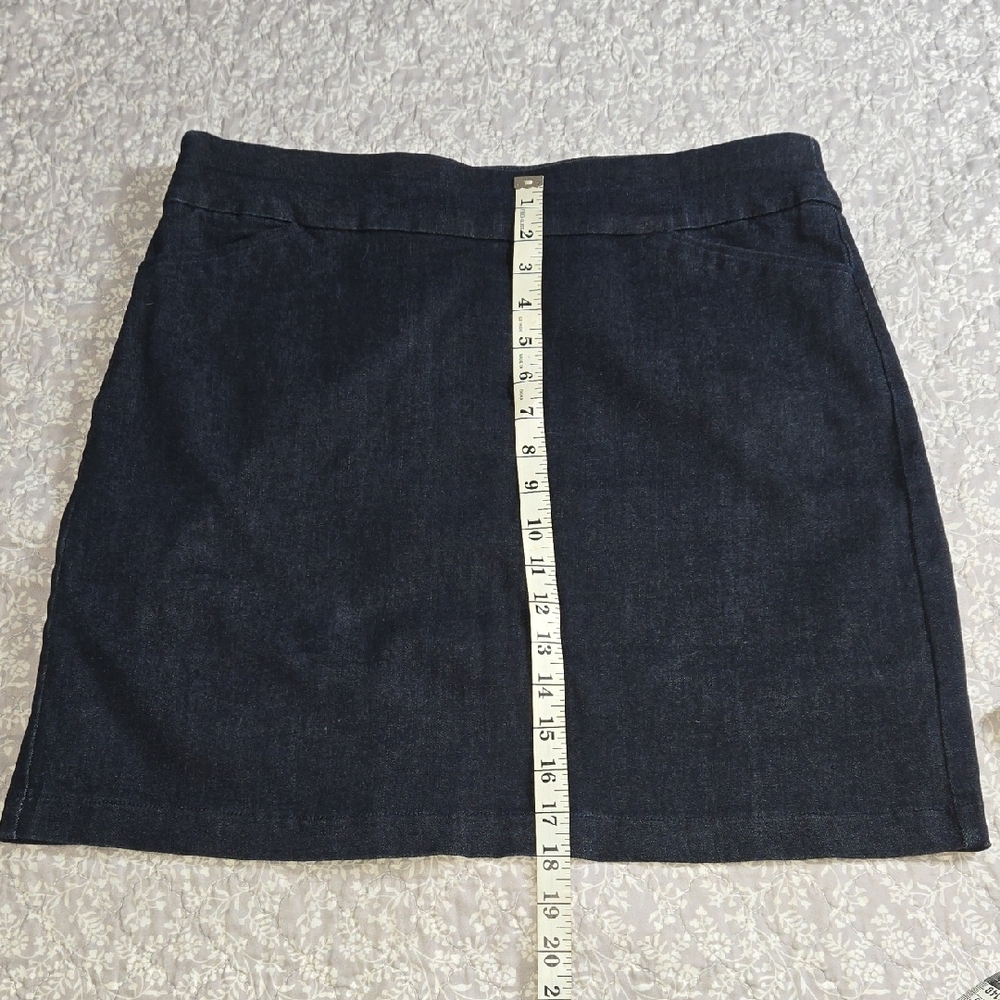 Classic Dark Denim Skirt